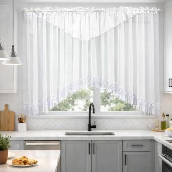 Pasiūta arkinė vualio užuolaida Rennee|Užuolaidos|TavoSapnas