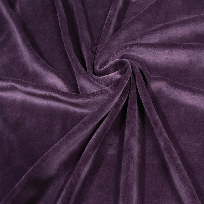 Medvilninis veliūras sendintas violetinis, likutis 0.60x1.80m||TavoSapnas